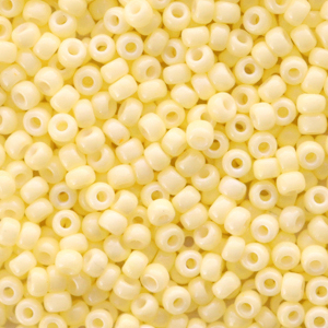 Miyuki seed beads 8/0 Duracoat Opaque Light Lemon Ice Yellow 8-4451