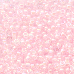 Miyuki seed beads 11/0 Pink Lined AB Crystal 11-272