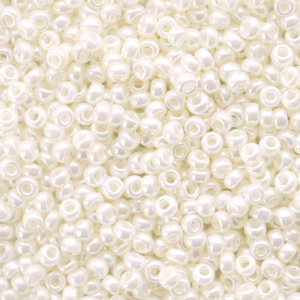 Miyuki seed beads 11/0 Ceylon Ivory Pearl White 11-591