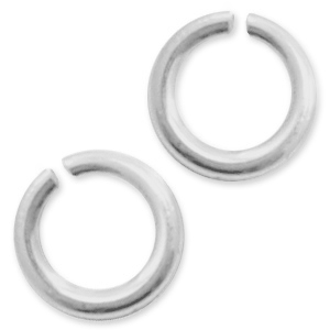 925 Silver findings jump rings 4mm Silver