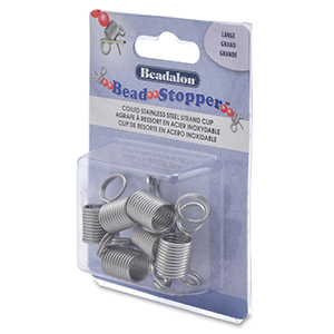 Beadalon Bead Stopper Large 6pcs Stainless Steel