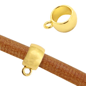 Metal ring with loop &Oslash;3.7mm Gold (nickel free)