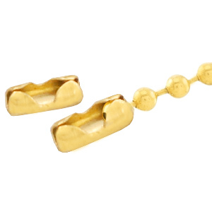 Stainless Steel findings clasp for ball chain 1.4mm Gold