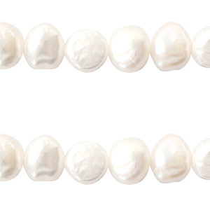 BQ Freshwater pearls nugget round 7mm Natural White