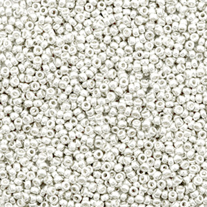 Miyuki seed beads 15/0 Bright Sterling Plated Silver 15-961