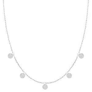 Stainless steel necklaces coins Silver