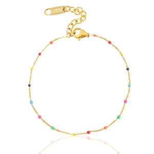 Stainless steel bracelets rainbow Gold