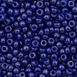Miyuki seed beads 8/0 Duracoat Opaque Dyed Dark Navy Blue 8-4494