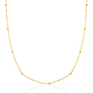 Stainless steel necklaces ball Mix&Match Gold