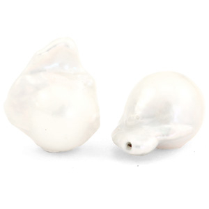 BQ Freshwater pearls drop high luster Natural White