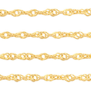 Stainless Steel findings weave belcher chain Gold