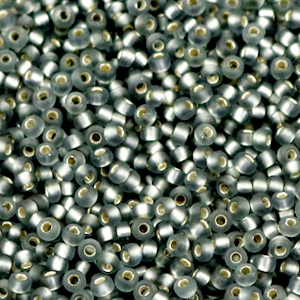 Miyuki seed beads 11/0 Silverlined Matte Gray 11-21f