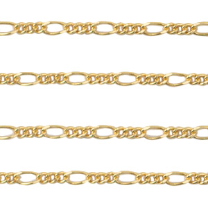 DQ metal findings belcher chain Gold