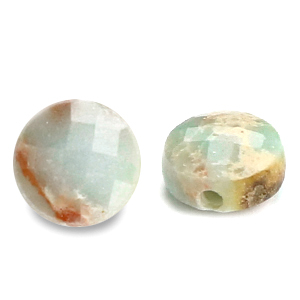 Natural stone beads faceted 7mm Light Turquoise