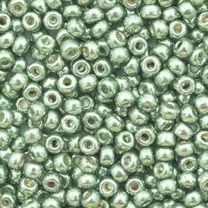 Miyuki seed beads 8/0 Duracoat Galvanized Sea Green 8-4215