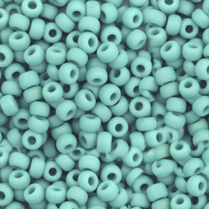 Miyuki seed beads 8/0 Opaque Matte Turquoise Green 8-412F
