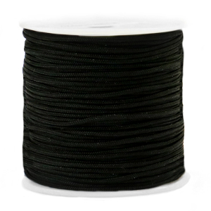 Macram&eacute; bead cord 1.5mm Black