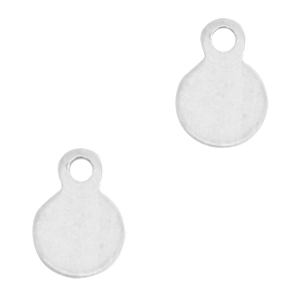 925 Silver charms 4mm Silver