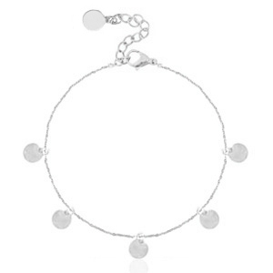 Stainless steel bracelets coins Silver