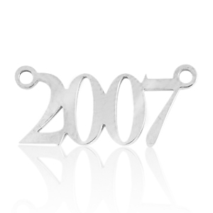 Stainless steel charms / connector year 2007 Silver