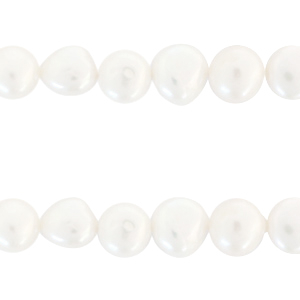 BQ Freshwater pearls nugget round 9mm Natural White