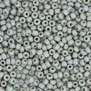 Miyuki seed beads 11/0 Opaque Glazed Frosted Rainbow Cadet Grey 11-4705