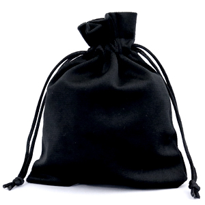 Jewellery Velvet Bag Black