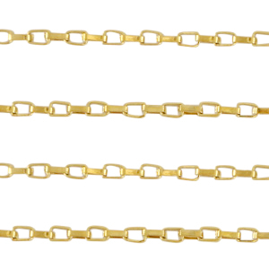 Stainless Steel findings belcher chain Venezia box chain Gold