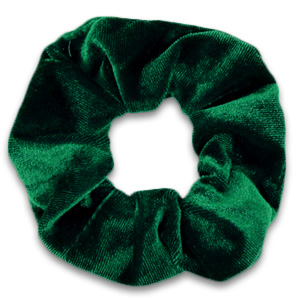 Scrunchie velvet hair tie Fir Green