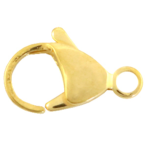 Stainless Steel findings lobster clasp 10mm Gold
