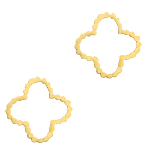 Stainless steel charms/connector flower Gold