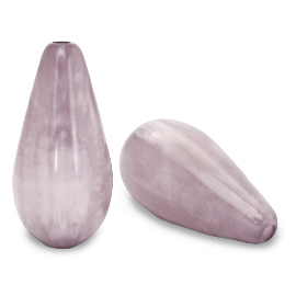 Polaris Elements drop shaped beads Mosso shiny Lavender Aura