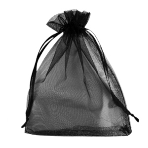 Jewellery Organza Bag 13x18cm Black