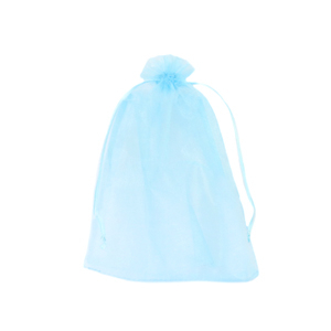 Jewellery Organza Bag 9x12cm Light Turquoise Blue
