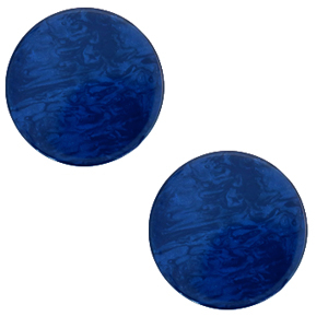 20 mm flat Polaris Elements Cabochon Lively True Blue