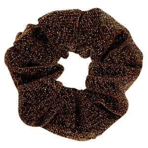 Scrunchie glitter hair tie Golden Brown