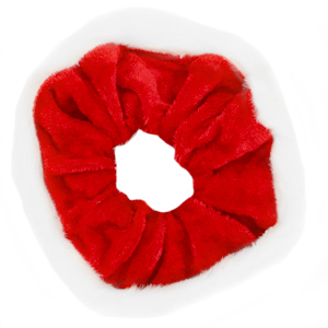 Scrunchie hair tie Christmas Red-White