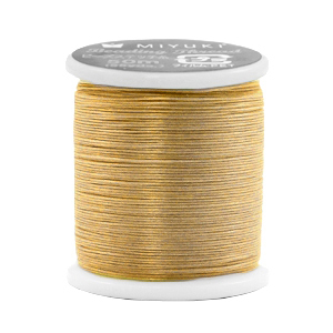 Miyuki beading cord Gold