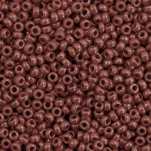 Miyuki seed beads 11/0 Opaque Red Brown 11-419