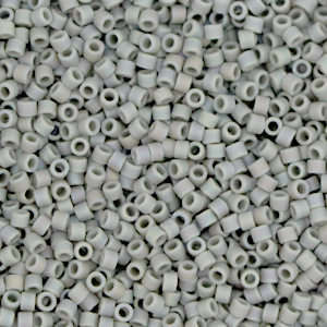 Miyuki beads delica's 11/0 Opaque Matte AB Gray DB-882