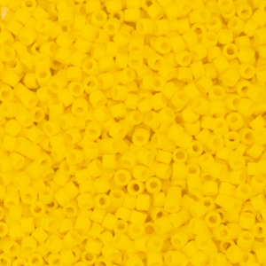 Miyuki beads delica's 11/0 Opaque Matte Canary Yellow DB-1582