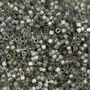 Miyuki beads delica's 11/0 Silk Inside Dyed Rustic Gray AB DB-1872