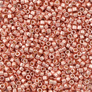 Miyuki beads delica's 11/0 Duracoat Galvanized Rose Gold DB-2503