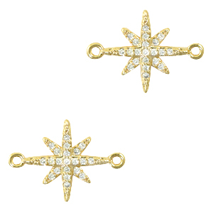 Zirconia connector star Gold