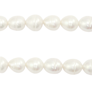 BQ Freshwater pearls rice 10x9mm Natural White