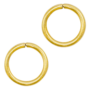 Stainless steel findings jump ring 11mm Gold