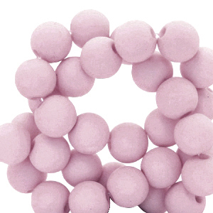 6 mm acrylic beads matt Vintage Lilac