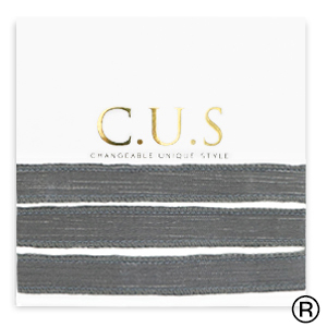 C.U.S&reg; jewellery ribbon Shimmery Anthracite Grey