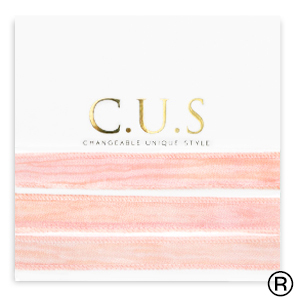 C.U.S&reg; jewellery ribbon Dip Dye Blossom Pink