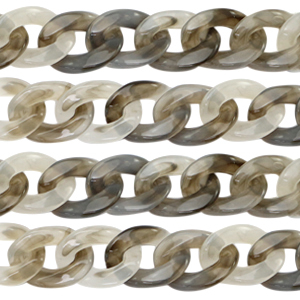 Acrylic chain 22mm Grey